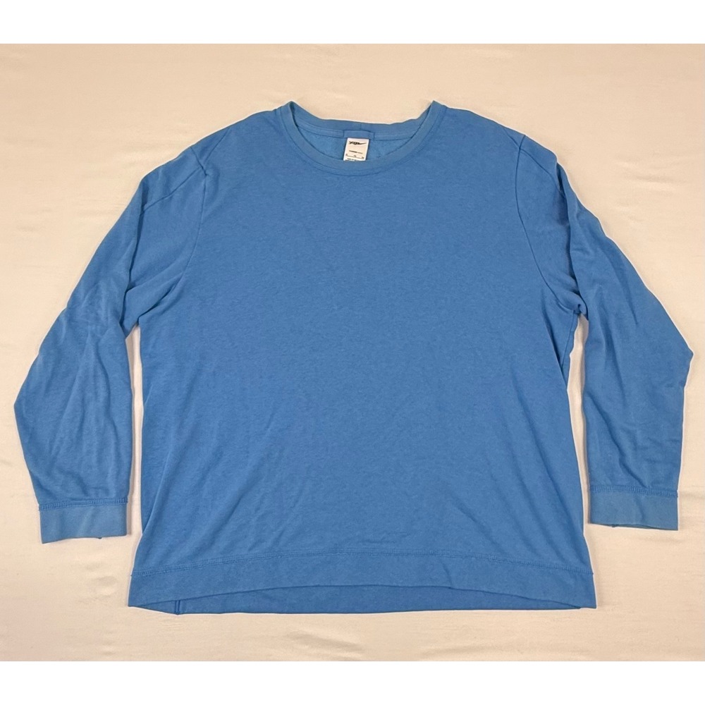 Nike Yoga Therma-FIT Mens XL Blue Crewneck Sweatshirt DM8137-462 Soft